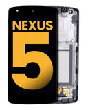 Replacement LCD Assembly With Frame Compatible with Nexus 5 (Refurbished) (Black)