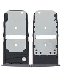 Replacement Dual Sim Card Tray Compatible with Motorola Moto Z3 (XT1929-17 / 2018) / Z3 Play (XT1929 / 2018) (Black)