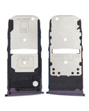 Replacement Single Sim Card Tray Compatible with Motorola Moto Z4 (XT1980 / 2019) (Purple)