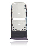 Replacement Single Sim Card Tray Compatible with Motorola Moto Z4 (XT1980 / 2019) (Purple)