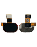 Replacement Home Button With Flex Cable Compatible with Motorola Moto G5 (XT1670 / 2017) (Black)