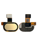 Replacement Home Button With Flex Cable Compatible with Motorola Moto G5 (XT1670 / 2017) (Gold)