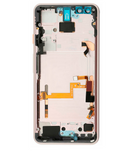 Replacement OLED Assembly With Frame Compatible with Google Pixel 3 (Refurbished) (Pink)