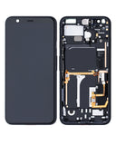 Replacement OLED Assembly With Frame Compatible with Google Pixel 4 (Refurbished) (Clearly White Power Button)