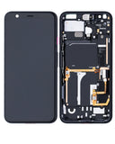 Replacement OLED Assembly With Frame Compatible with Google Pixel 4 (Refurbished) (Pink Power Button)