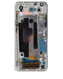 Replacement LCD Assembly With Frame Compatible with LG Stylo 5 (Refurbished) (Silvery White)