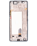 Replacement LCD Assembly With Frame Compatible with LG Stylo 6 / K71 (Refurbished) (Silver)