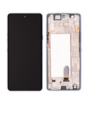Replacement LCD Assembly With Frame Compatible with LG Stylo 6 / K71 (Refurbished) (Silver)