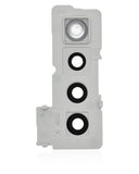 Replacement Back Camera Lens With Bracket Compatible with LG Stylo 6 (White)