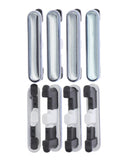 Replacement Hard Buttons (Power / Volume) Compatible with LG Stylo 6 (Black) (4 Piece Set)