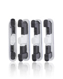 Replacement Hard Buttons (Power / Volume) Compatible with LG Stylo 6 (Black) (4 Piece Set)