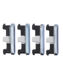 Replacement Hard Buttons (Power / Volume) Compatible with LG Stylo 6 (Black) (4 Piece Set)