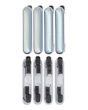 Replacement Hard Buttons (Power / Volume) Compatible with LG Stylo 6 / K71 (Blue) (4 Piece Set)