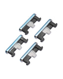 Replacement Hard Buttons (Power / Volume) Compatible with LG Stylo 6 / K71 (Silver) (4 Piece Set)