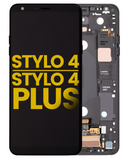 Replacement LCD Assembly With Frame Compatible with LG Stylo 4 / Stylo 4 Plus (Refurbished) (Aurora Black)