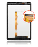 Replacement LCD Assembly With Frame Compatible with Alcatel Joy Tab 2 (9032 / 2020) (Refurbished) (Black)