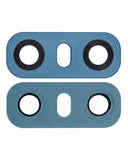 Replacement Back Camera Lens (Glass Only) With Adhesive Compatible with LG G6 (Optical Marine Blue)