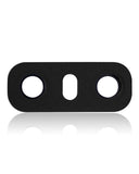 Replacement Back Camera Lens (Glass Only) With Adhesive Compatible with LG G6 (Astro Black)
