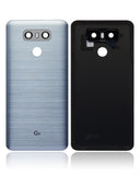 Replacement Back cover Glass With Adhesive Pre-Installed Compatible with LG G6 (Ice Platinum Silver)