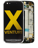 Replacement LCD Assembly With Frame Compatible with LG X Venture (H700) (Refurbished) (Black)