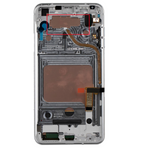 Replacement OLED Assembly With Frame Compatible with LG V30 / V30 Plus / V30S ThinQ (Refurbished) (Cloud Silver)