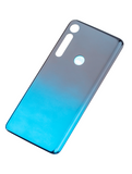 Replacement Back Cover Glass Compatible with Motorola One Macro (XT2016 / 2019) (Space Blue)