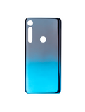 Replacement Back Cover Glass Compatible with Motorola One Macro (XT2016 / 2019) (Space Blue)
