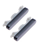 Replacement Hard Buttons (Power / Volume) Compatible with LG Stylo 7 (Silver) (3 Piece Set)