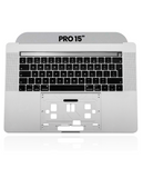 Replacement Top Case With Keyboard Compatible with Apple MacBook Pro 15" A1990 (2018-2019) (UK English) (Used OEM Pull: Grade New) (Space Gray)