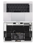 Replacement Top Case Assembly (With Battery And Keyboard) Compatible with Apple MacBook Pro 15" A1990 (2018-2019) (Silver) (US English)