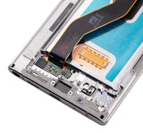 Replacement OLED Assembly With Frame Compatible with Samsung Galaxy Note 10 Plus / 5G (Refurbished) (Aura Glow / Silver)