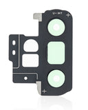 Replacement Back Camera Lens With Bracket / Bezel Compatible with Samsung Galaxy Note 10 Plus / 5G (Aura Black)
