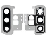 Replacement Back Camera Lens With Bracket / Bezel Compatible with Samsung Galaxy Note 10 Plus / 5G (Aura Glow / Silver)