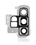 Replacement Back Camera Lens With Bracket / Bezel Compatible with Samsung Galaxy Note 10 Plus / 5G (Aura Glow / Silver)