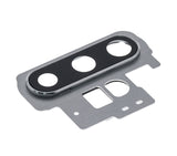Replacement Back Camera Lens With Bracket / Bezel Compatible with Samsung Galaxy Note 10 Plus / 5G (Aura Glow / Silver)