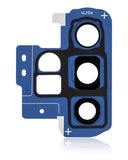 Replacement Back Camera Lens With Bracket / Bezel Compatible with Samsung Galaxy Note 10 Plus / 5G (Aura Blue)