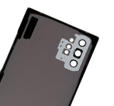 Replacement Back Cover Glass With Camera Lens Compatible with Samsung Galaxy Note 10 Plus / 5G (No Logo) (Aftermarket Plus) (Aura Glow / Silver)