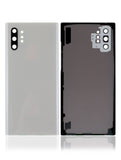 Replacement Back Cover Glass With Camera Lens Compatible with Samsung Galaxy Note 10 Plus / 5G (No Logo) (Aftermarket Plus) (Aura White)