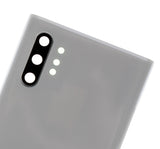 Replacement Back Cover Glass With Camera Lens Compatible with Samsung Galaxy Note 10 Plus / 5G (No Logo) (Aftermarket Plus) (Aura White)