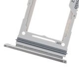 Replacement Dual Sim Card Tray Compatible with Samsung Galaxy Note 10 Plus / 5G (Aura Glow / Silver)