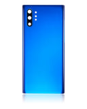 Replacement Back Cover Glass With Camera Lens Compatible with Samsung Galaxy Note 10 Plus / 5G (No Logo) (Aftermarket Plus) (Aura Blue)