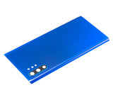 Replacement Back Cover Glass With Camera Lens Compatible with Samsung Galaxy Note 10 Plus / 5G (No Logo) (Aftermarket Plus) (Aura Blue)