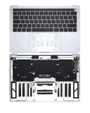 Replacement Top Case With Keyboard Compatible with Apple MacBook Pro 13" A1706 (2016-2017) (French Keyboard) (Silver)