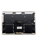 Replacement Top Case Assembly With Battery And Keyboard Compatible with Apple MacBook Pro 13" A1706 (2016) (US Keyboard) (Silver)
