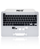 Replacement Top Case With Keyboard MacBook Pro 13" A2289 (2020) (UK Keyboard) (Used OEM Pull: Grade New) (Silver) Compatible with Apple