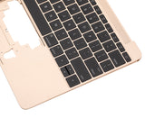 Replacement Top Case With Keyboard And Microphone Compatible with Apple MacBook 12" A1534 (2016-2017) (US English) (Used OEM Pull: Grade New) (Gold)