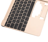 Replacement Top Case With Keyboard And Microphone Compatible with Apple MacBook 12" A1534 (2016-2017) (US English) (Used OEM Pull: Grade New) (Gold)