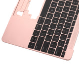 Replacement Top Case With Keyboard And Microphone Compatible with Apple MacBook 12" A1534 (2016-2017) (US English) (Used OEM Pull: Grade New) (Rose Gold)