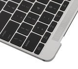 Replacement Top Case With Keyboard And Microphone Compatible with Apple MacBook 12" A1534 (2016-2017) (US English) (Used OEM Pull: Grade New) (Silver)