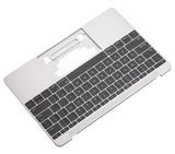 Replacement Top Case With Keyboard And Microphone Compatible with Apple MacBook 12" A1534 (2016-2017) (US English) (Used OEM Pull: Grade New) (Space Gray)